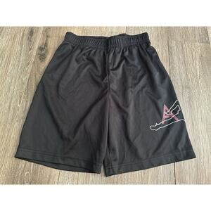 Air Jordan Boys Black Shorts Size Large 13-15 Jumpman Logo EUC Gym Casual Wear